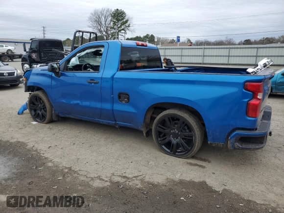 2022 Chevrolet Silverado 1500 Work Truck with VIN 3GCNAAEK3NG632724, listed as a Copart auction lot 45302405 with 38,129 mi miles and Salvage title. Bid and sale history available at DreamBid. Image 2.