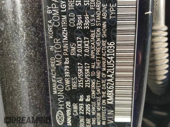 2020 Hyundai Kona SEL Plus z VIN KM8K62AA2LU541036, wystawiony jako Copart lot #86333945 z przebiegiem 115 045 mil mil oraz Czysty tytuł • Clean title. Historia ofert i sprzedaży dostępna na DreamBid. Obrazek 14.