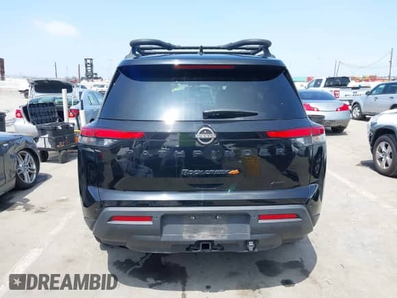 2023 Nissan Pathfinder Rock Creek with VIN 5N1DR3BD6PC258228, listed as a IAAI auction lot 42494821 with 33,928 mi miles and . Bid and sale history available at DreamBid. Image 16.
