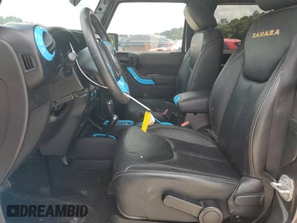 2014 Jeep Wrangler Sahara with VIN 1C4AJWBG8EL248291, listed as a Copart auction lot 60611345 with 84,777 mi miles and Salvage title. Bid and sale history available at DreamBid. Image 7.