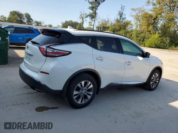 2018 Nissan Murano SV z VIN 5N1AZ2MG7JN190182, wystawiony jako Copart lot #71690185 z przebiegiem 81 127 mil mil oraz Czysty tytuł • Clean title. Historia ofert i sprzedaży dostępna na DreamBid. Obrazek 3.