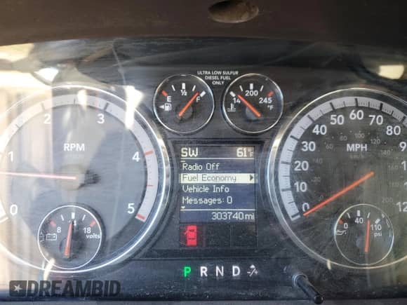 2012 Dodge RAM with VIN 3C63D3ML5CG224184, listed as a Copart auction lot 76390854 with 303,740 mi miles and Salvage title. Bid and sale history available at DreamBid. Image 9.