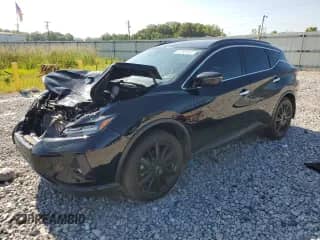 2024 Nissan Murano SV with VIN 5N1AZ2BS4RC107001, listed as a Copart auction lot 66290955 with 30,310 mi miles and Salvage title. Bid and sale history available at DreamBid. Image 1.