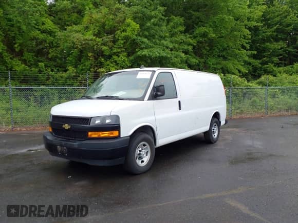 2021 Chevrolet Express Cargo with VIN 1GCWGAF7XM1179003, listed as a IAAI auction lot 42434171 with 54,473 mi miles and . Bid and sale history available at DreamBid. Image 6.