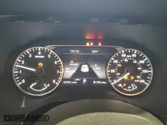 2022 Nissan Pathfinder Platinum with VIN 5N1DR3DK1NC269050, listed as a Copart auction lot 60607195 with 42,952 mi miles and Salvage title. Bid and sale history available at DreamBid. Image 9.