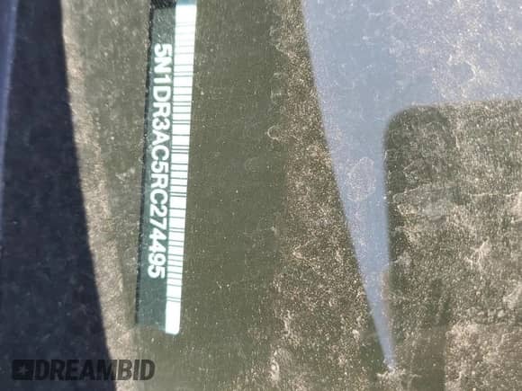 2024 Nissan Pathfinder S with VIN 5N1DR3AC5RC274495, listed as a Copart auction lot 69283665 with 30,395 mi miles and Clean title. Bid and sale history available at DreamBid. Image 13.