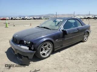 2001 BMW 3 Series 330Ci with VIN WBABS53491JU87738, listed as a Copart auction lot 59233045 with 134,675 mi miles and Salvage title. Bid and sale history available at DreamBid. Image 1.