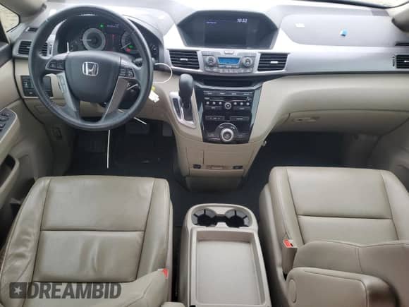 2013 Honda Odyssey EX-L z VIN 5FNRL5H69DB076280, wystawiony jako Copart lot #89840545 z przebiegiem 155 405 mil mil oraz Szkoda całkowita • Salvage title. Historia ofert i sprzedaży dostępna na DreamBid. Obrazek 8.