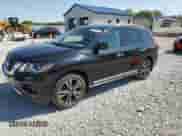 2020 Nissan Pathfinder Platinum with VIN 5N1DR2DM0LC637985, listed as a Copart auction lot 80150075 with 77,684 mi miles and Salvage title. Bid and sale history available at DreamBid. Image 1.