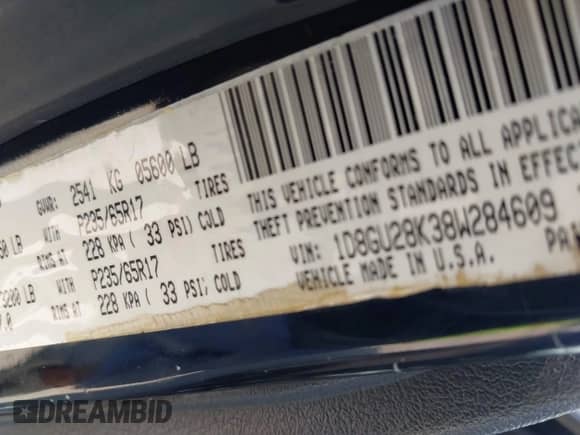 2008 Dodge Nitro SXT with VIN 1D8GU28K38W284609, listed as a IAAI auction lot 42988950 with 143,757 mi miles and . Bid and sale history available at DreamBid. Image 9.