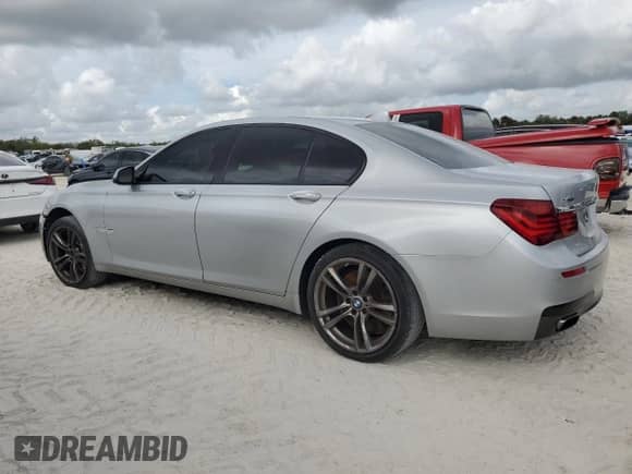 2013 BMW 7 Series 750i xDrive with VIN WBAYB6C52DD223708, listed as a Copart auction lot 53602985 with 161,139 mi miles and Salvage title. Bid and sale history available at DreamBid. Image 2.