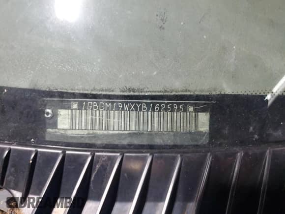 2000 Chevrolet Astro Cargo YF7 with VIN 1GBDM19WXYB162595, listed as a Copart auction lot 60209965 with Not provided miles and Salvage title. Bid and sale history available at DreamBid. Image 13.