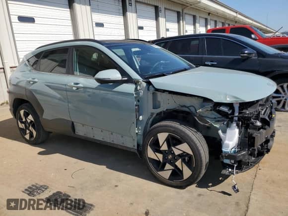 2024 Hyundai Kona Limited with VIN KM8HECA38RU057899, listed as a Copart auction lot 74430224 with 21,487 mi miles and Salvage title. Bid and sale history available at DreamBid. Image 4.