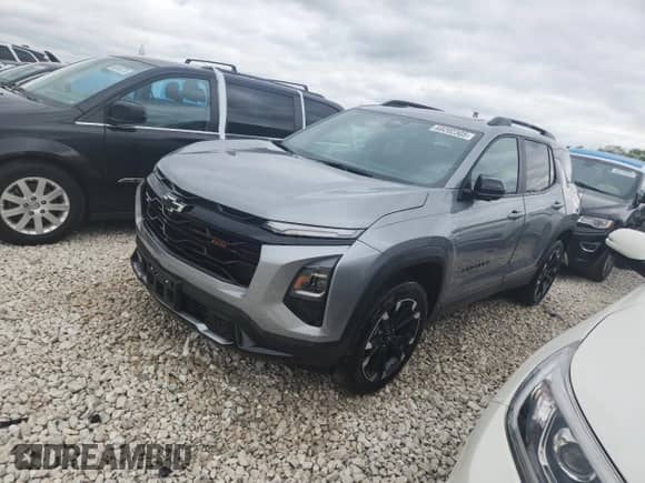 2025 Chevrolet Equinox AWD RS с VIN 3GNAXTEG3SL250384, выставлен на аукционе Copart как лот 69202305 с пробегом 5 709 миль миль и На запчасти • Non repairable. История ставок и продаж доступна на DreamBid. Изображение 1.