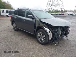 2019 Nissan Pathfinder SL with VIN 5N1DR2MM8KC621662, listed as a IAAI auction lot 43366605 with 73,351 mi miles and . Bid and sale history available at DreamBid. Image 1.