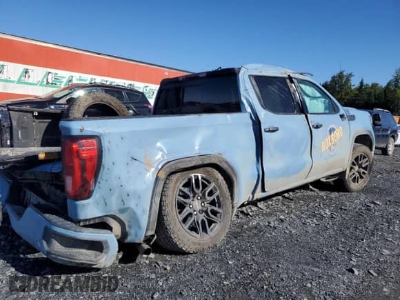 2020 GMC Sierra 1500 Elevation with VIN 1GTP9CEK7LZ240680, listed as a Copart auction lot 69116275 with Not provided miles and Salvage title. Bid and sale history available at DreamBid. Image 3.