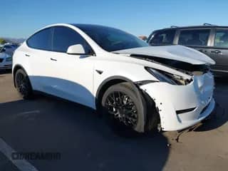 2021 Tesla Model Y Long Range with VIN 5YJYGDEE7MF138166, listed as a IAAI auction lot 43216900 with 45,418 mi miles and . Bid and sale history available at DreamBid. Image 1.