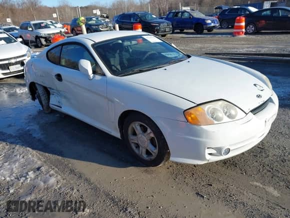 2004 Hyundai Tiburon GS with VIN KMHHM65D94U105300, listed as a IAAI auction lot 41342124 with 229,938 mi miles and . Bid and sale history available at DreamBid. Image 1.