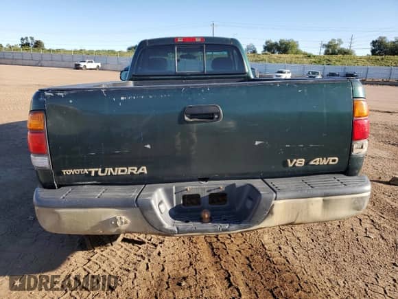2000 Toyota Tundra SR5 with VIN 5TBKT4412YS057926, listed as a Copart auction lot 80147765 with 189,851 mi miles and Salvage title. Bid and sale history available at DreamBid. Image 6.