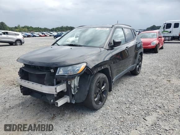 2019 Jeep Compass Altitude with VIN 3C4NJCBBXKT715389, listed as a Copart auction lot 71469425 with 113,260 mi miles and Salvage title. Bid and sale history available at DreamBid. Image 1.