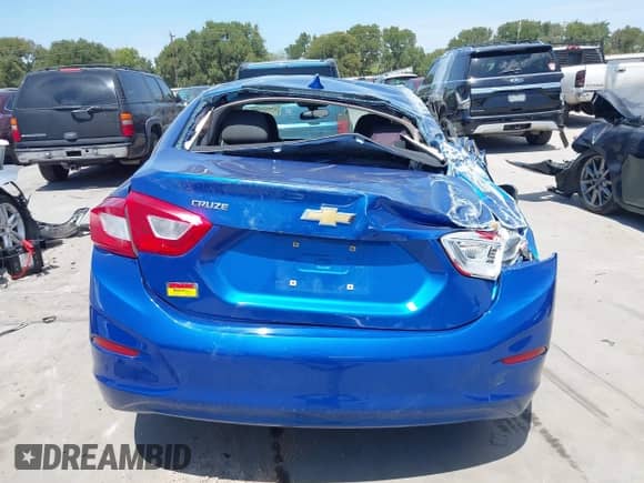 2017 Chevrolet Cruze LT with VIN 3G1BE5SM7HS504436, listed as a IAAI auction lot 43092208 with 49,822 mi miles and . Bid and sale history available at DreamBid. Image 16.