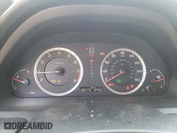 2009 Honda Accord LX with VIN 1HGCP26309A091737, listed as a Copart auction lot 82026485 with 200,775 mi miles and Salvage title. Bid and sale history available at DreamBid. Image 9.