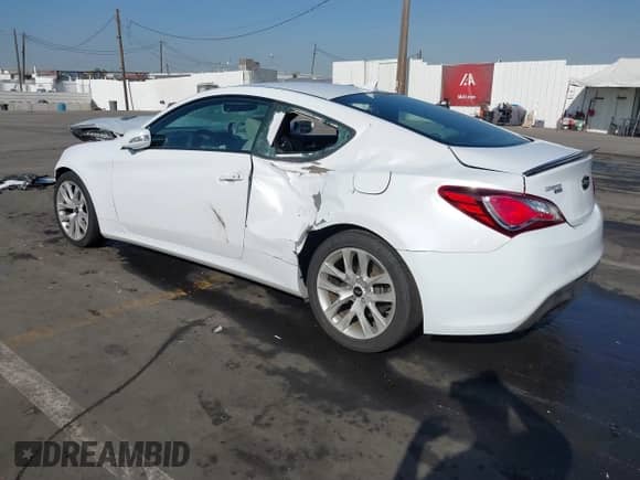 2015 Hyundai Genesis Coupe 3.8L Base with VIN KMHHT6KJXFU125409, listed as a IAAI auction lot 41236780 with Not provided miles and . Bid and sale history available at DreamBid. Image 3.