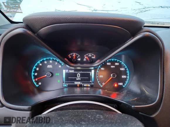 2018 Chevrolet Colorado 4WD LT z VIN 1GCGTCENXJ1185780, wystawiony jako Copart lot #80852595 z przebiegiem 100 409 mil mil oraz Szkoda całkowita • Salvage title. Historia ofert i sprzedaży dostępna na DreamBid. Obrazek 9.