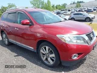 2013 Nissan Pathfinder SL with VIN 5N1AR2MM2DC642397, listed as a IAAI auction lot 42787490 with 168,365 mi miles and . Bid and sale history available at DreamBid. Image 1.