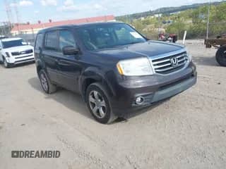 2014 Honda Pilot EX-L with VIN 5FNYF4H52EB015665, listed as a IAAI auction lot 43214216 with 140,041 mi miles and . Bid and sale history available at DreamBid. Image 1.