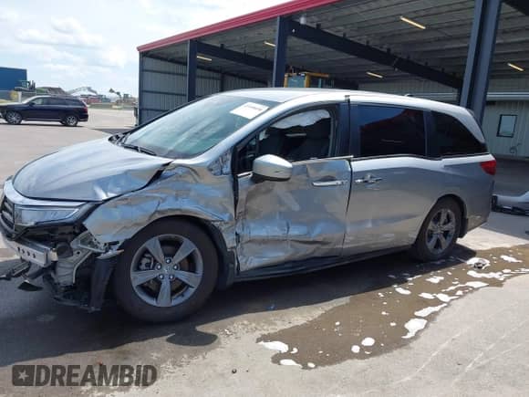 2023 Honda Odyssey EX с VIN 5FNRL6H56PB056375, выставлен на аукционе IAAI как лот 43108698 с пробегом 35 378 миль миль и . История ставок и продаж доступна на DreamBid. Изображение 15.