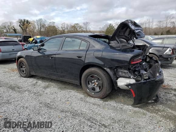 2023 Dodge Charger Police z VIN 2C3CDXAT5PH522975, wystawiony jako Copart lot #50152225 z przebiegiem Nie podano mil oraz Szkoda całkowita • Salvage title. Historia ofert i sprzedaży dostępna na DreamBid. Obrazek 2.