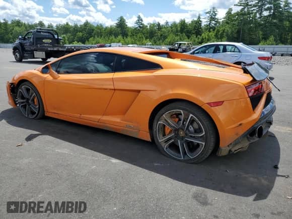 2013 Lamborghini Gallardo with VIN ZHWGU5AUXDLA13144, listed as a Copart auction lot 62292543 with 15,171 mi miles and Salvage title. Bid and sale history available at DreamBid. Image 2.