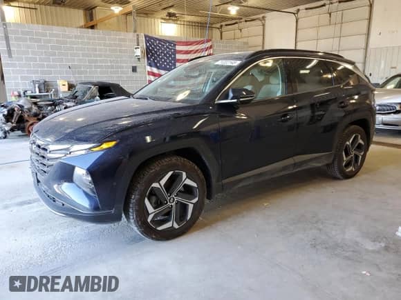 2023 Hyundai Tucson Limited with VIN KM8JECA14PU100163, listed as a Copart auction lot 71222145 with 53,292 mi miles and Salvage title. Bid and sale history available at DreamBid. Image 1.