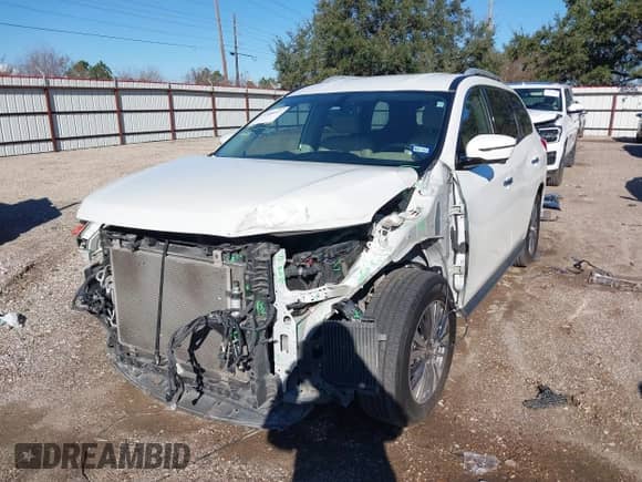 2019 Nissan Pathfinder SL with VIN 5N1DR2MN3KC615826, listed as a IAAI auction lot 41246697 with 58,561 mi miles and . Bid and sale history available at DreamBid. Image 2.