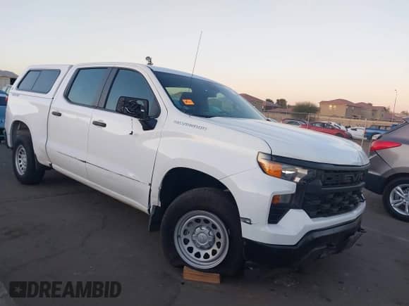 2023 Chevrolet Silverado 1500 Work Truck with VIN 3GCPDAEK7PG236167, listed as a IAAI auction lot 41568306 with 21,659 mi miles and . Bid and sale history available at DreamBid. Image 1.