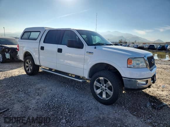 2005 Ford F-150 XLT with VIN 1FTPW14575KE12596, listed as a Copart auction lot 90725165 with 136,020 mi miles and Clean title. Bid and sale history available at DreamBid. Image 4.
