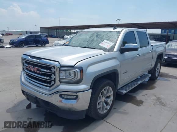 2018 GMC Sierra 1500 SLT z VIN 3GTP1NECXJG347361, wystawiony jako IAAI lot #42897583 z przebiegiem 166 607 mil mil oraz . Historia ofert i sprzedaży dostępna na DreamBid. Obrazek 2.