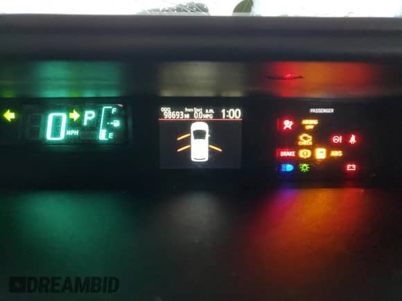 2012 Toyota Prius One with VIN JTDKDTB39C1013270, listed as a Copart auction lot 84042335 with 98,693 mi miles and Salvage title. Bid and sale history available at DreamBid. Image 9.