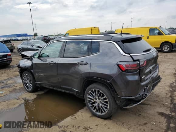 2022 Jeep Compass (RED) Edition with VIN 3C4NJDCB0NT194899, listed as a Copart auction lot 64022825 with 26,556 mi miles and Salvage title. Bid and sale history available at DreamBid. Image 2.