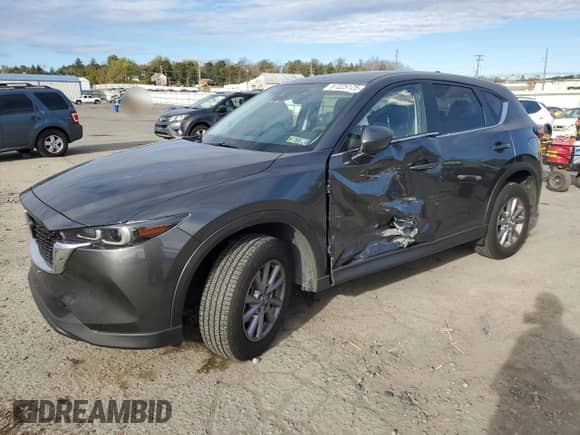 2022 Mazda CX-5 S Preferred with VIN JM3KFBCM9N0604873, listed as a Copart auction lot 87225125 with 24,330 mi miles and Salvage title. Bid and sale history available at DreamBid. Image 1.