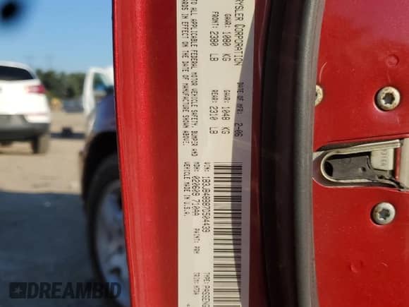 2007 Dodge Caliber SXT with VIN 1B3JB48B87D504439, listed as a Copart auction lot 70899825 with 134,683 mi miles and Salvage title. Bid and sale history available at DreamBid. Image 12.