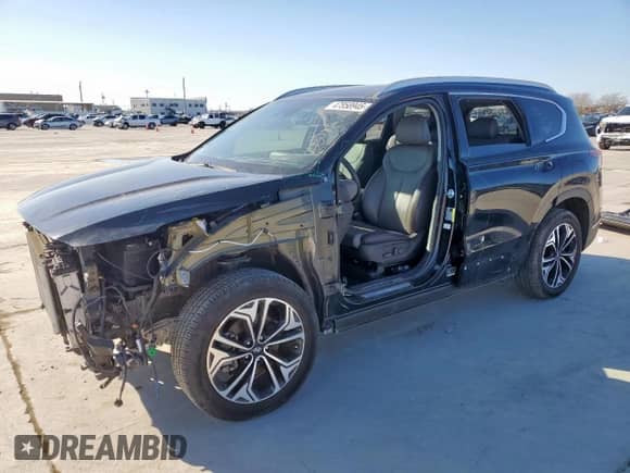 2019 Hyundai Santa Fe Limited z VIN 5NMS53AA5KH072561, wystawiony jako Copart lot #47858945 z przebiegiem 45 323 mil mil oraz Szkoda całkowita • Salvage title. Historia ofert i sprzedaży dostępna na DreamBid. Obrazek 1.