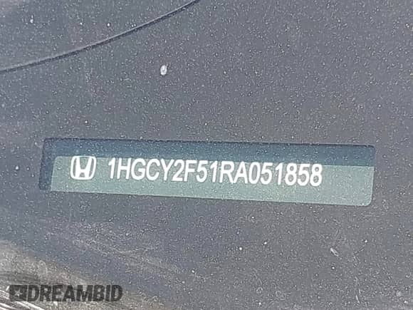 2024 Honda Accord Sport with VIN 1HGCY2F51RA051858, listed as a IAAI auction lot 42466810 with 10,388 mi miles and . Bid and sale history available at DreamBid. Image 9.