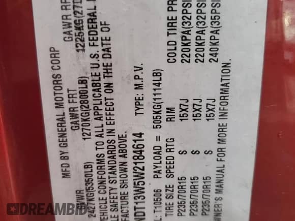 1998 Chevrolet Blazer LT z VIN 1GNDT13W5W2184614, wystawiony jako Copart lot #77526324 z przebiegiem 231 790 mil mil oraz Szkoda całkowita • Salvage title. Historia ofert i sprzedaży dostępna na DreamBid. Obrazek 13.