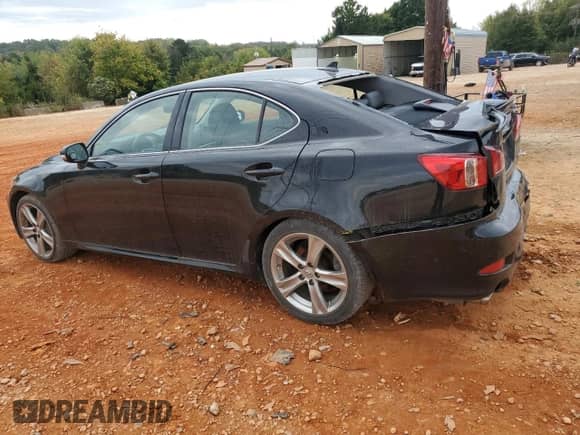 2011 Lexus IS 350 with VIN JTHBE5C29B5026220, listed as a Copart auction lot 82326425 with 117,909 mi miles and Salvage title. Bid and sale history available at DreamBid. Image 2.