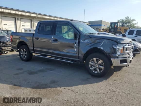 2020 Ford F-150 XL with VIN 1FTEW1EP1LFC03738, listed as a Copart auction lot 68616055 with 44,810 mi miles and Salvage title. Bid and sale history available at DreamBid. Image 4.
