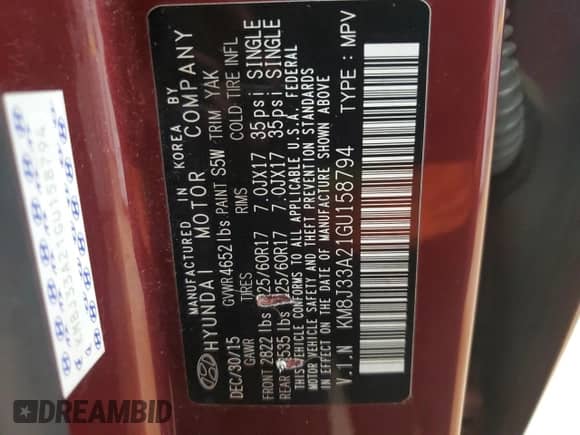 2016 Hyundai Tucson Sport z VIN KM8J33A21GU158794, wystawiony jako Copart lot #90137695 z przebiegiem 142 046 mil mil oraz Czysty tytuł • Clean title. Historia ofert i sprzedaży dostępna na DreamBid. Obrazek 13.