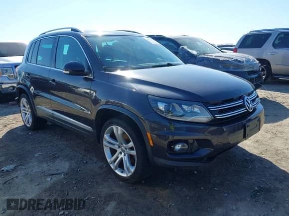 2016 Volkswagen Tiguan S with VIN WVGAV7AX6GW546573, listed as a IAAI auction lot 41672697 with 117,174 mi miles and . Bid and sale history available at DreamBid. Image 1.