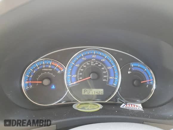 2009 Subaru Forester X with VIN JF2SH63649H701290, listed as a Copart auction lot 90302105 with 213,420 mi miles and Salvage title. Bid and sale history available at DreamBid. Image 9.